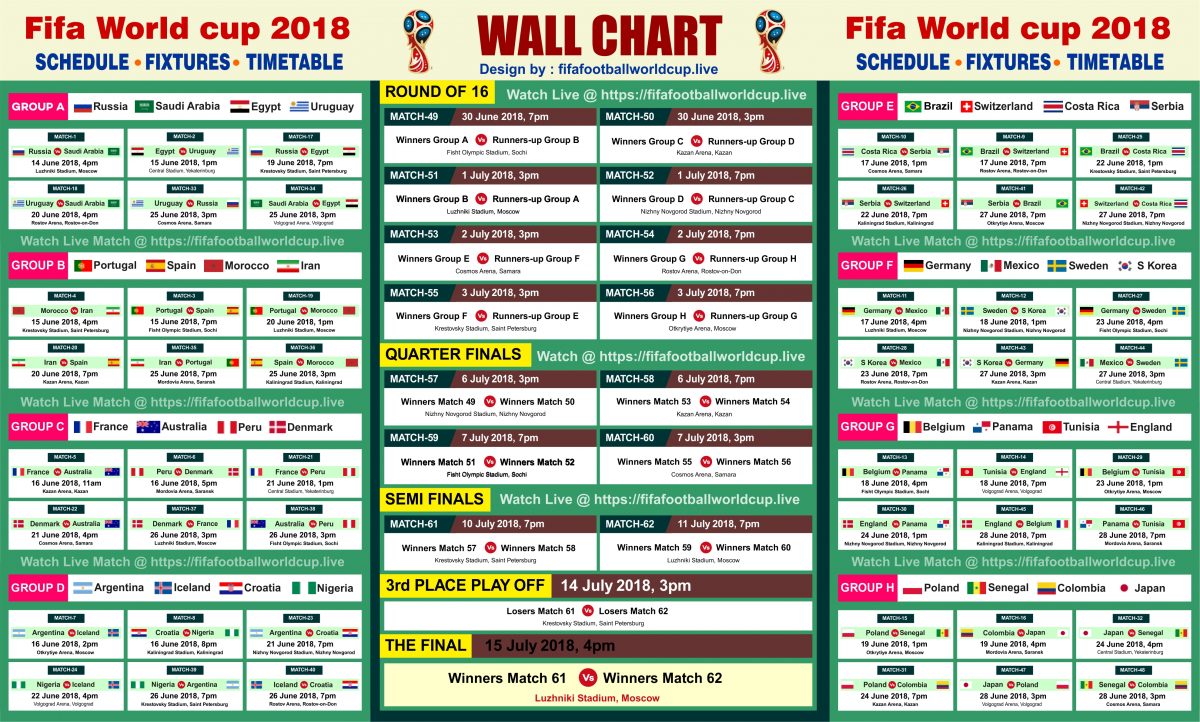 jadwal piala dunia